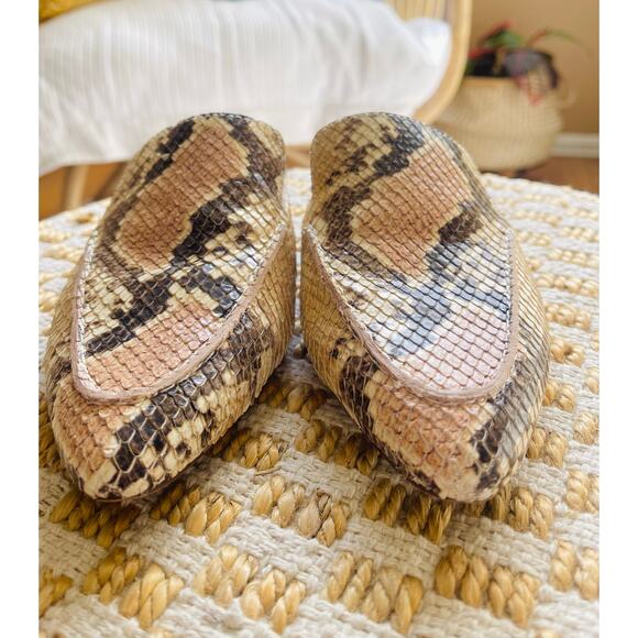 Madewell The Frances Skimmer Mule in Snake Embossed Leather - Picture 3 of 6